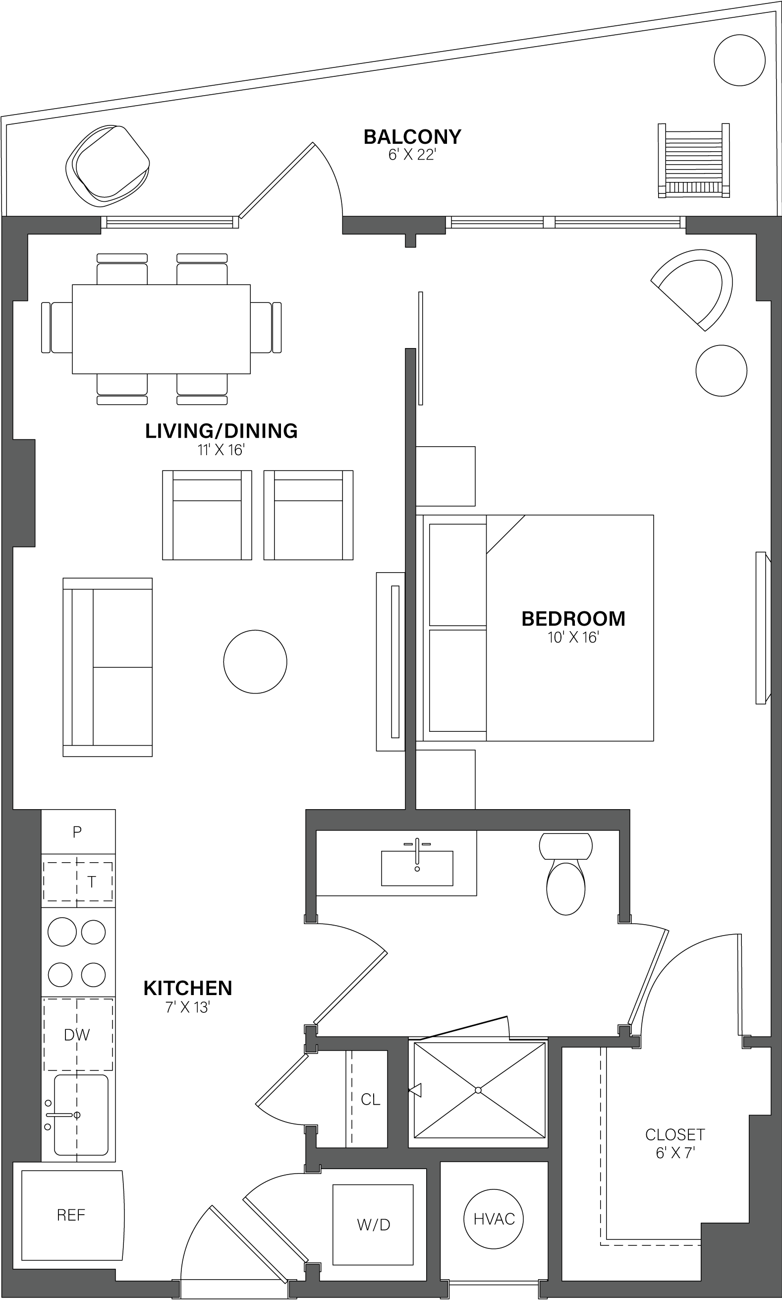 Floorplan image of apartment 0420